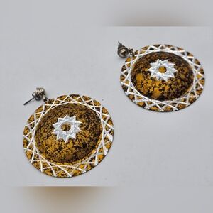 Copper Sun Star Earringa